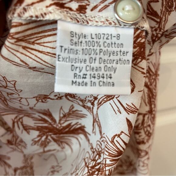 Johnny Was Mu Pin Tuck Blouse - Picture 7 of 8